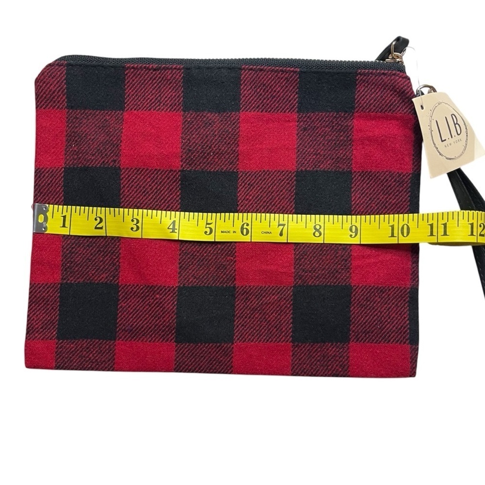 L.I.B New York Buffalo Plaid Clutch - Picture 4 of 8